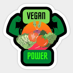 Vegan power Sticker